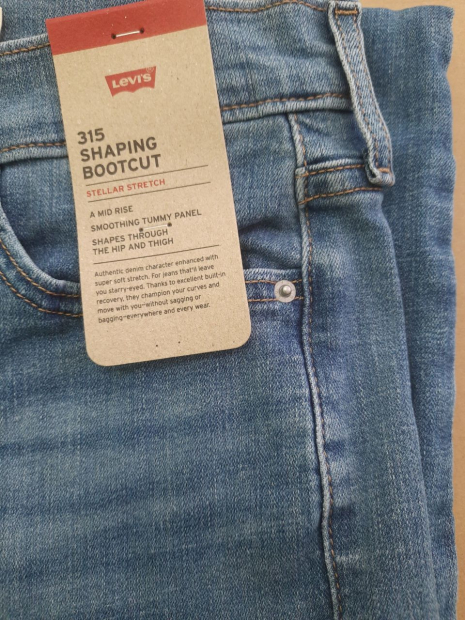 Женские джинсы Shaping Bootcut 315 Levi's 1159831796 (Синий W26 L34)