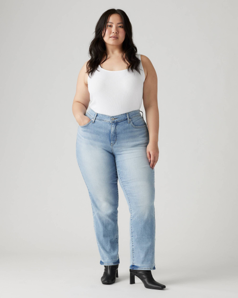 Женские джинсы Levi's Shaping Straight 314 1159835014 (Синий 26W)