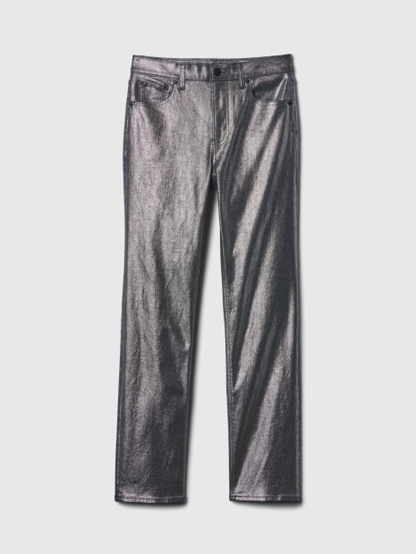 Женские блестящие джинсы Gap 1159835370 (Серебристый 29)