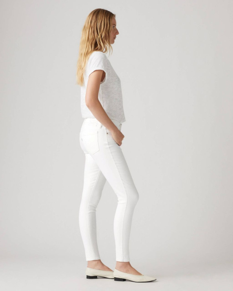 Женские джинсы Levi's 711 skinny 1159835559 (Белый W34 L30)