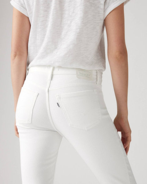 Женские джинсы Levi's 711 skinny 1159835559 (Белый W34 L30)