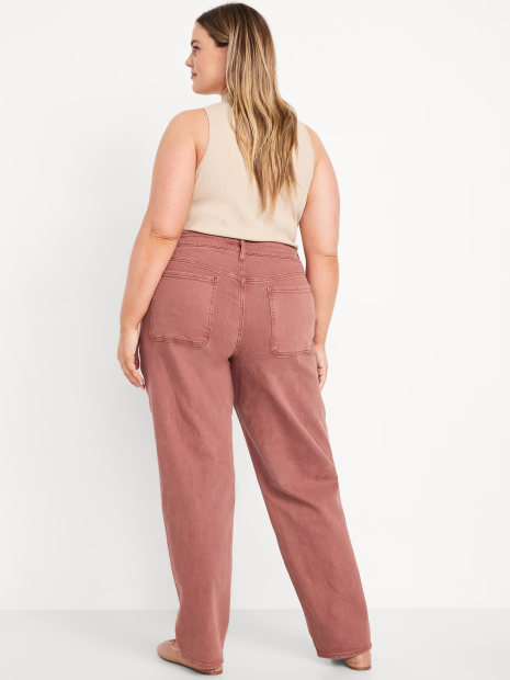 Женские джинсы Old Navy с накладными карманами 1159836146 (Розовый 6)