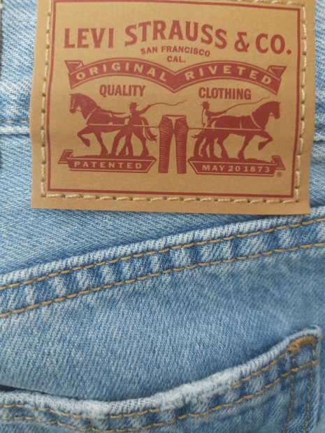 Женские прямые джинсы Levi's 501 Original 1159817822 (Голубой W27 L30)