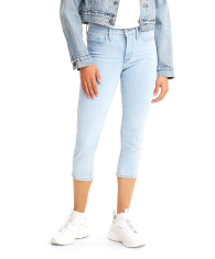 Укороченные женские джинсы скинни Levis 1159782158 (Голубой, 28)