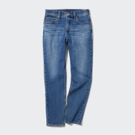 Узкие прямые джинсы стрейч Uniqlo 1159795494 (Синий, 23)