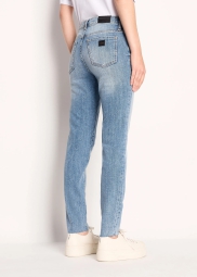 Жіночі джинси скінні Armani Exchange 1159805986 (Білий/синій, 31)