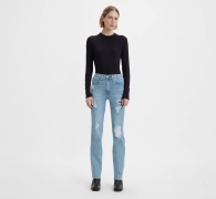 Женские джинсы Levis 724 с высокой посадкой 1159815068 (Голубой W26 L30)