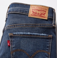 Укороченные женские джинсы скинни 311 Levi's капри 1159818530 (Синий 32)