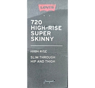 Жіночі джинси Levi's 720 скінні 1159818575 (Чорний W27 L30)