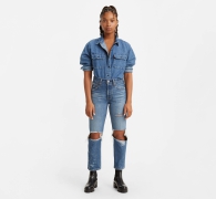 Стильные женские джинсы 501 Original Levi's 1159818052 (Синий W26 L26)