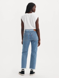 Женские укороченные прямые джинсы Levi's 501 1159818110 (Синий W28 L26)