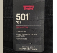 Женские джинсы Levi's 501 '81 1159818201 (Черный W25 L31)