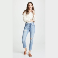 Женские джинсы Levi's 501 Skinny с рваными деталями 1159822545 (Синий W25 L30)