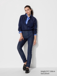 Женские джинсы Uniqlo скинни 1159824076 (Синий W30 L30)