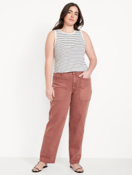 Женские джинсы Old Navy с накладными карманами 1159836146 (Розовый 6)
