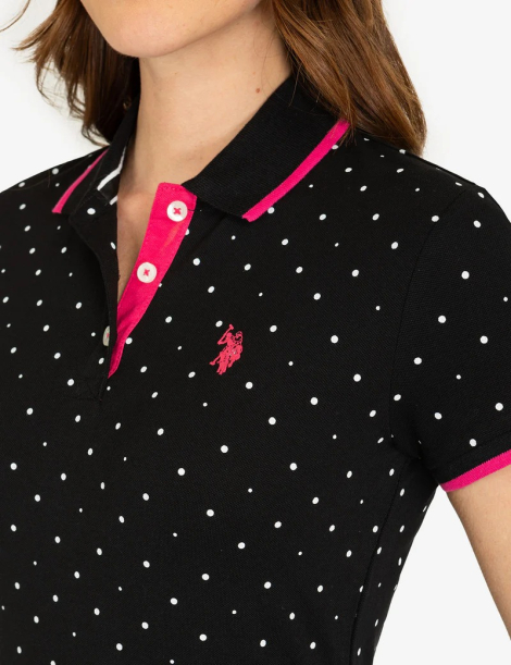 Жіноча футболка-поло US Polo Assn 1159831915 (Чорний S)