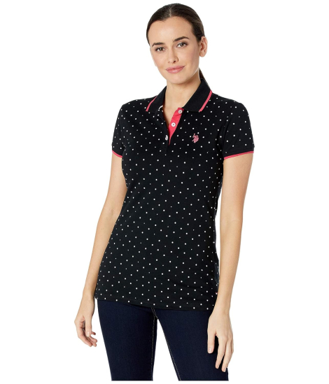 Жіноча футболка-поло US Polo Assn 1159831915 (Чорний S)