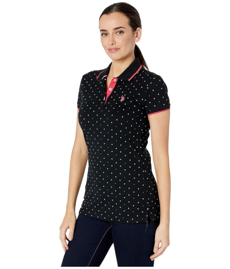 Жіноча футболка-поло US Polo Assn 1159831915 (Чорний S)