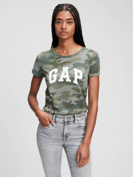 Женская летняя футболка GAP 1159757394 (Серый, XXL)