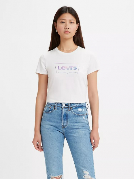 Женская футболка Levi's с коротким рукавом 1159763979 (Молочный, S)