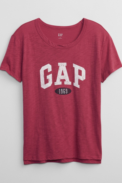 Женская футболка GAP с логотипом 1159764576 (Розовый, XXL)