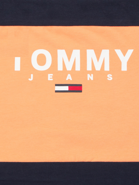 Женский топ Tommy Hilfiger топ-бандо Tommy Jeans 1159766291 (Оранжевый, L)