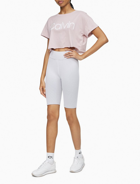 Жіноча укорочена футболка Calvin Klein з логотипом Оригінал