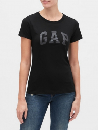 Женская летняя футболка GAP art452852 (Черный, размер XS)
