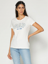 Женская летняя футболка GAP art661213 (Молочный, размер S)