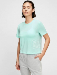 Женская спортивная футболка GAP art622741 (Голубойй, размер XXL)