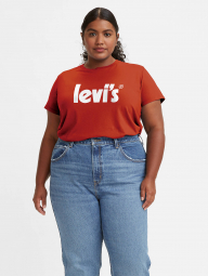 Женская футболка Levi's с коротким рукавом 1159763735 (Оранжевый, 3X)