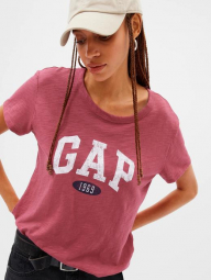 Женская футболка GAP с логотипом 1159764576 (Розовый, XXL)