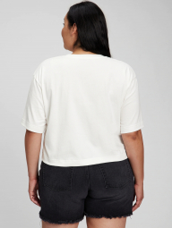 Жіноча біла футболка GAP топ з логотипом Оригінал