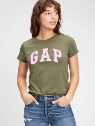 Женская футболка GAP с логотипом 1159765235 (Зеленый, XL)