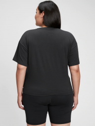 Жіноча чорна футболка GAP з логотипом Оригінал