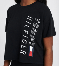 Футболка женская Tommy Hilfiger с логотипом 1159766040 (Черный, XS)