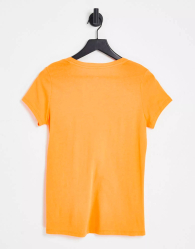 Женская футболка Calvin Klein с логотипом 1159769432 (Оранжевый, S)