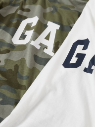 Набор женских футболок GAP с логотипом 1159771635 (Белый/Камуфляж, S)