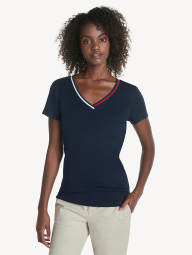 Женская футболка Tommy Hilfiger с логотипом 1159771816 (Синий, S)