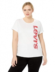 Женская футболка Levis 1X big art822982 (Белый, размер XXL)