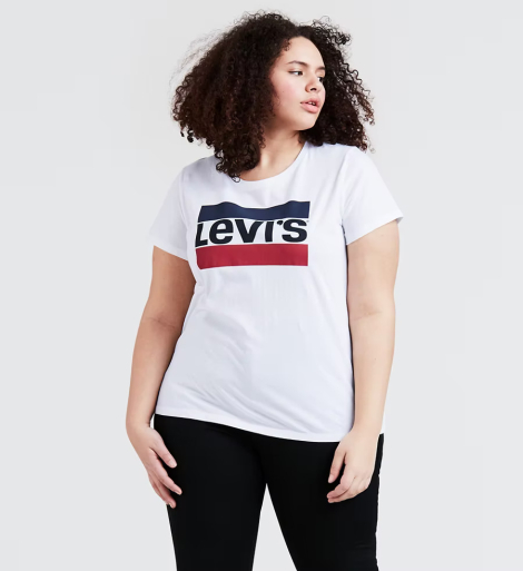 Женская футболка Levi's 1159763355 (Белый, 1X)