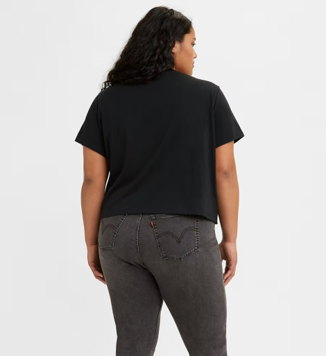 Женская футболка Levi's с принтом 1159779993 (Черный, XL)