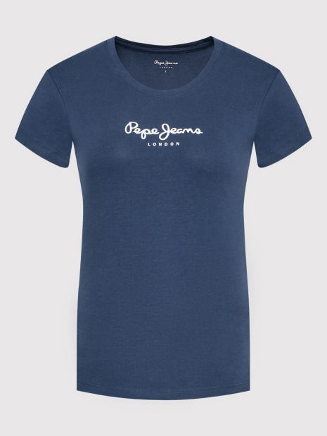Женская футболка Pepe Jeans London с логотипом 1159793713 (Синий, XXS)