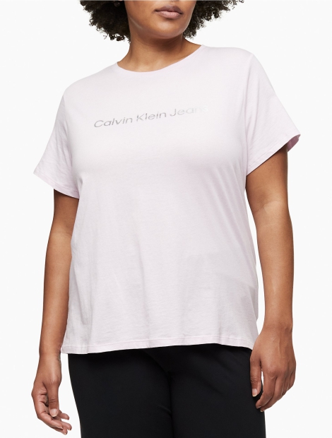 Женская футболка Calvin Klein 1159784309 (Розовый, 3X)