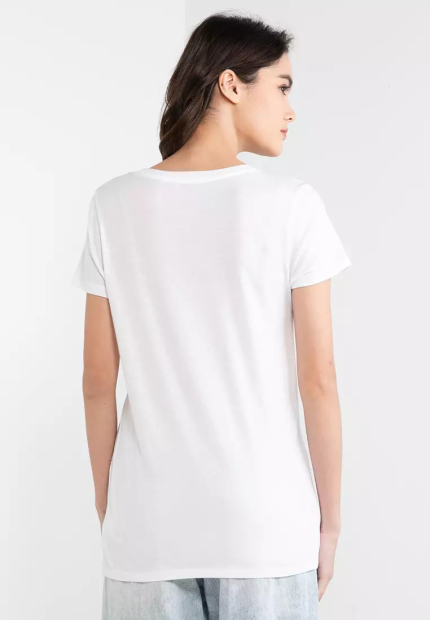 Женская футболка GAP с принтом 1159788064 (Белый, S)