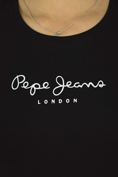 Женская футболка Pepe Jeans London с логотипом 1159790709 (Черный, XXS)