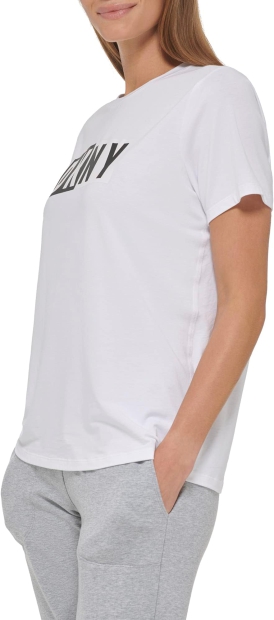Футболка DKNY с фирменным логотипом 1159803891 (Белый, XS)