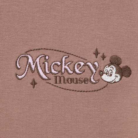 Футболка UNIQLO Disney с вышивкой Mickey Mouse 1159811266 (Коричневый, S)