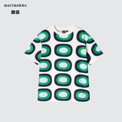 Футболка UNIQLO с принтом Marimekko 1159815493 (Молочный XS)