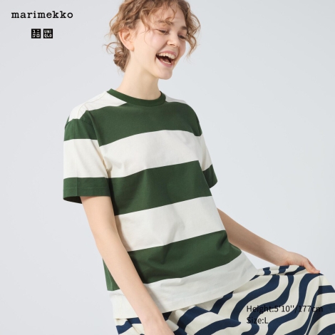 Футболка UNIQLO з принтом Marimekko 1159813018 (Зелений, L)